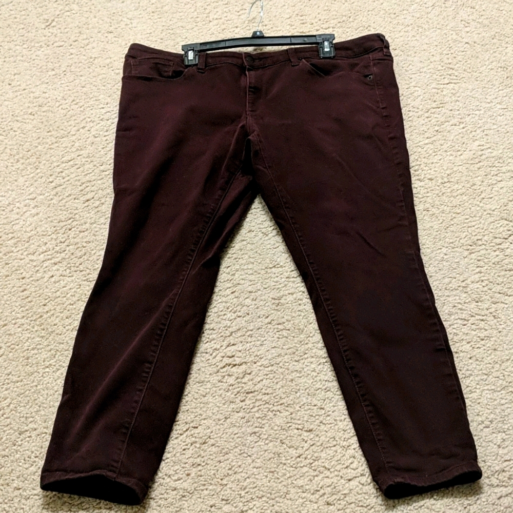 Burgundy Jeans